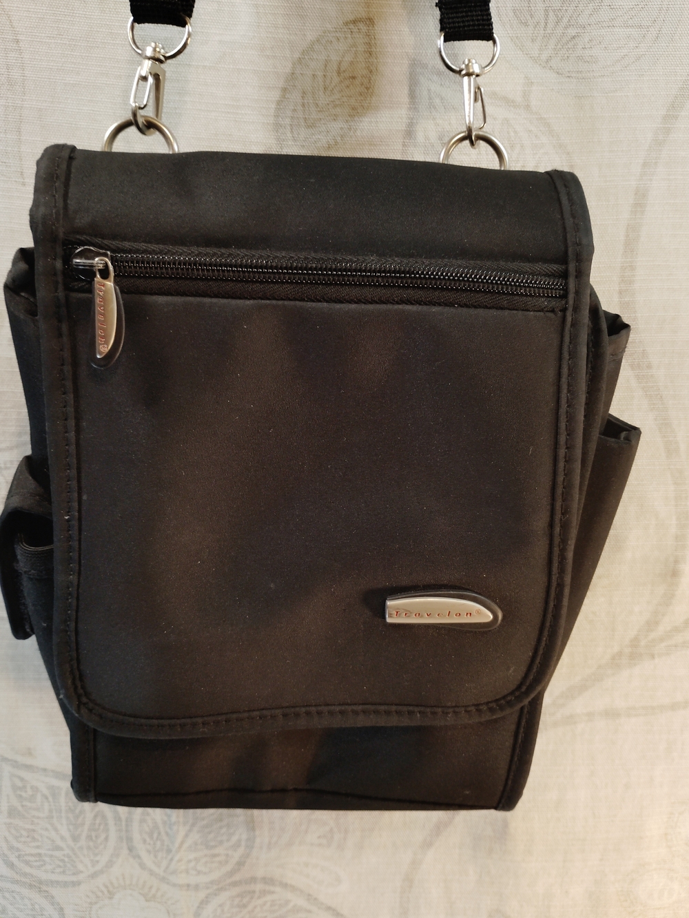 Travelon Black Compact Crossbody/Messenger  Bag